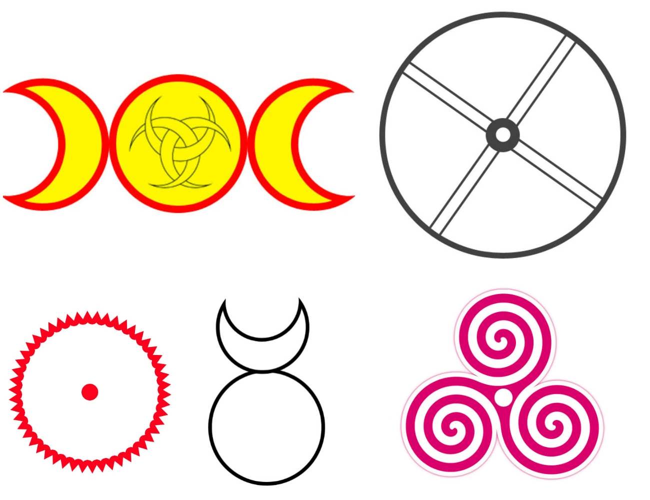 Solar And Lunar Symbols
